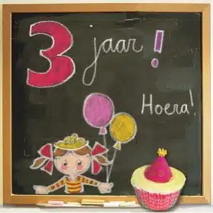 Gefeliciteerd 3 jaar