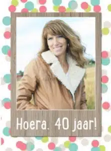 Vrouw 40 jaar kaart