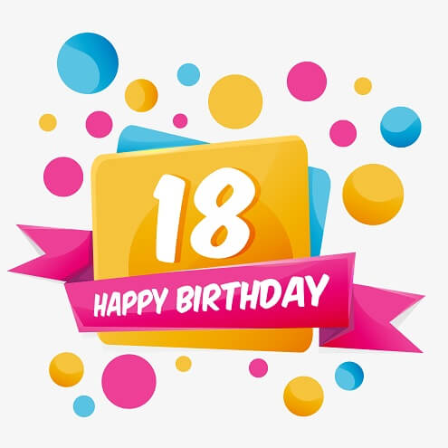 Verjaardag 18 jaar ⋆
