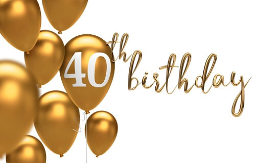 Verbazingwekkend Verjaardag 40 jaar ⋆ Verjaardagswensen MK-67