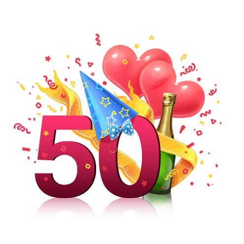 Cumulatief Kritiek mei Gefeliciteerd 50! 50 jaar teksten, verjaardagswensen en meer!